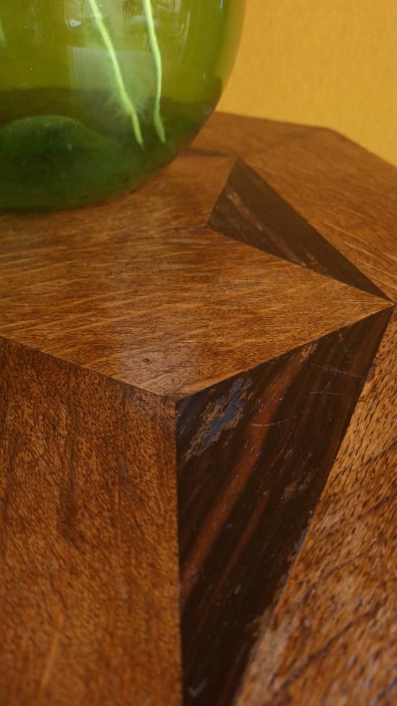 Vintage Art deco tafeltje met onderblad, sidetable, tafel, Ophalen, Gebruikt, Vintage, Nvt