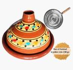 Marokkaanse Tajine Set - Authentiek Aardewerk 30cm, Ophalen, Nieuw, Overige materialen, Overige typen