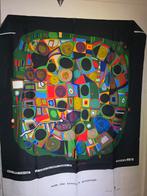 Hundertwasser 'Le jardin des morts heureux' Sjaal, Overige typen, Overige kleuren, Nieuw, Ophalen of Verzenden