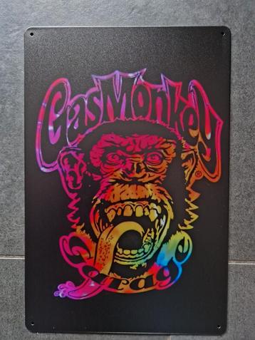 Gasmonkey reclamebord beschikbaar voor biedingen