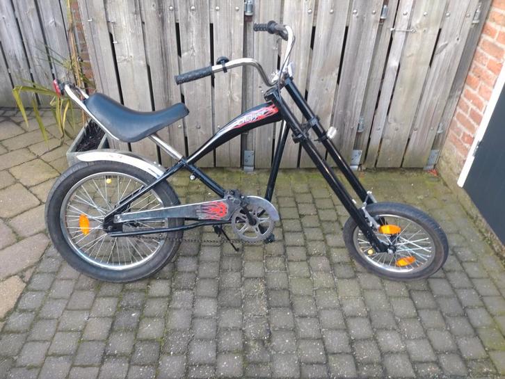 Stoere Chopper Kinderfiets - 16/20 inch, Fietsen en Brommers, Fietsen | Cruisers en Lowriders, Gebruikt, Chopper, Staal, Ophalen