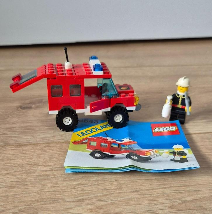 Vintage lego. 6643. Brandweerauto., Kinderen en Baby's, Speelgoed | Duplo en Lego, Gebruikt, Lego, Complete set, Ophalen of Verzenden