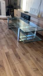 Glazen salontafel in uitstekende staat, Minder dan 100 cm, 25 tot 50 cm, 50 tot 100 cm, Ophalen of Verzenden
