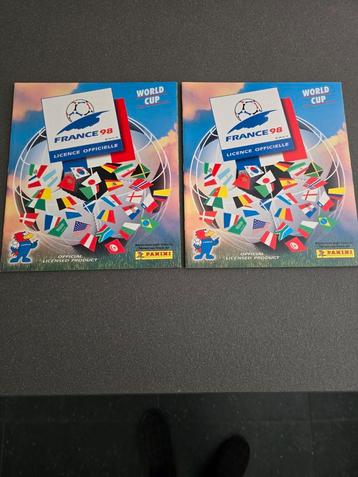 Panini WK WM France 98 1998 ** 2 x Origineel Leeg Album Mint beschikbaar voor biedingen