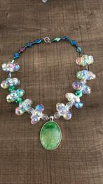 Groene spider agaat ketting, Nieuw, Ophalen of Verzenden, Steen of Mineraal, Met edelsteen