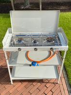 3 pitsgastoestel inclusief gasreduceerventiel, Ophalen, Zo goed als nieuw