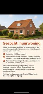 Particuliere huurwoning gezocht tussen Altena/zaltbommel
