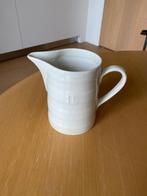 witte bandenkan met opschrift 1 liter, schenkkan, Antiek en Kunst, Antiek | Servies los, Ophalen of Verzenden