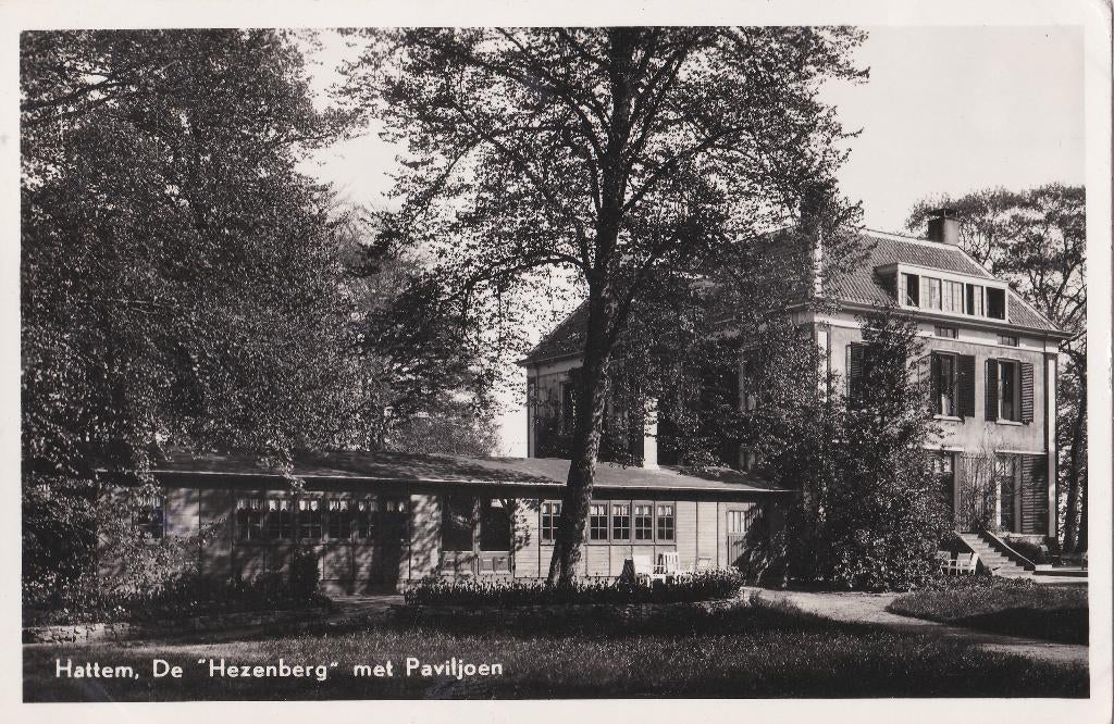 Hattem De Hezenberg met Paviljoen, Ophalen of Verzenden, 1940 tot 1960, Gelopen, Gelderland