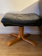 Vintage voetenbank IKEA lindås / lindas, 50 tot 75 cm, Leer, Ophalen of Verzenden, Zo goed als nieuw