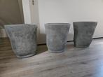 3 grote stenen potten, Ophalen, Steen, Overige kleuren, Zo goed als nieuw