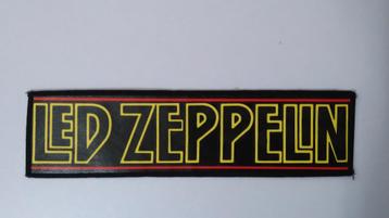 Led Zeppelin superstrip patch zwart geel Logo vintage RARE beschikbaar voor biedingen