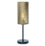 H 57cm tafellamp zwart goud bed bureau tafel dressoir lamp, Huis en Inrichting, Lampen | Tafellampen, Nieuw, 50 tot 75 cm, Ophalen