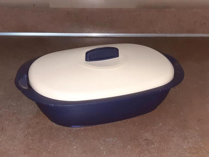 Tupperware serveer schaal 1,7 ltr blauw, Huis en Inrichting, Keuken | Tupperware, Schaal, Blauw, Ophalen of Verzenden