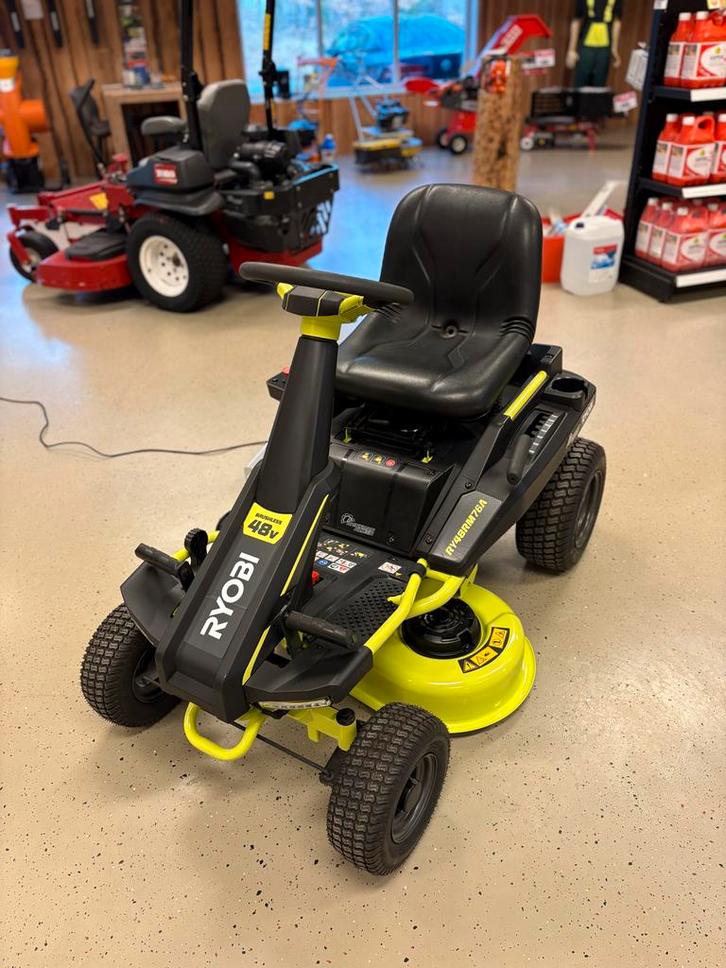 Ryobi RY48RM76A Zitmaaier - Elektrisch!, Tuin en Terras, Zitmaaiers, Gebruikt, Minder dan 90 cm, Elektrische starter, Ophalen