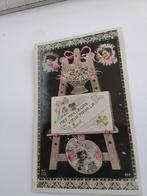 SCHILDERSEZEL  MET GELUKWENS. 1907, Ophalen of Verzenden, Voor 1920