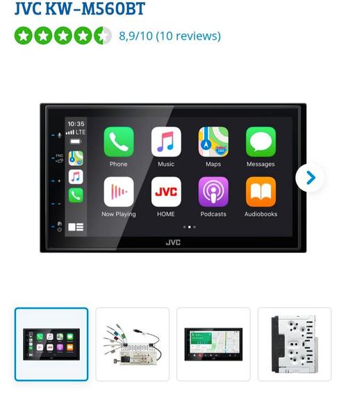 JVC KW-M560BT Dubbel DIN Radio, Auto diversen, Autoradio's, Nieuw, Ophalen