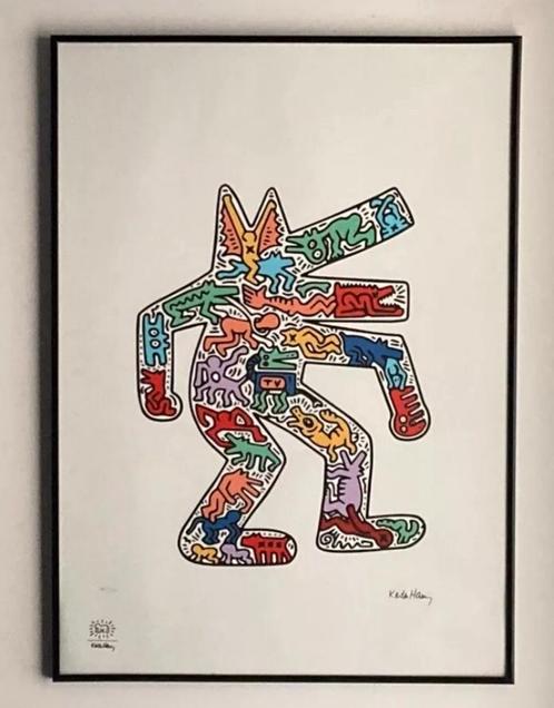 Keith Haring : litho op groot formaat, Antiek en Kunst, Kunst | Litho's en Zeefdrukken, Ophalen of Verzenden