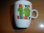 BEKER VOOR EEN 18-JARIGE  (NIEUW), Ophalen of Verzenden, Nieuw, Verjaardag