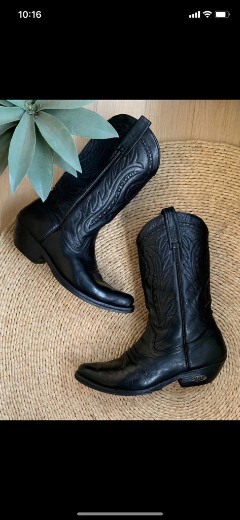Loblan cowboylaarzen 41 42 western boots bohemian laarzen, Kleding | Dames, Schoenen, Zo goed als nieuw, Hoge laarzen, Zwart, Ophalen of Verzenden