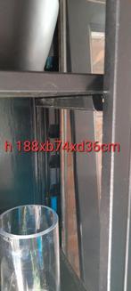 Vitrinekast., Huis en Inrichting, Ophalen, Glas, 50 tot 100 cm, 150 tot 200 cm