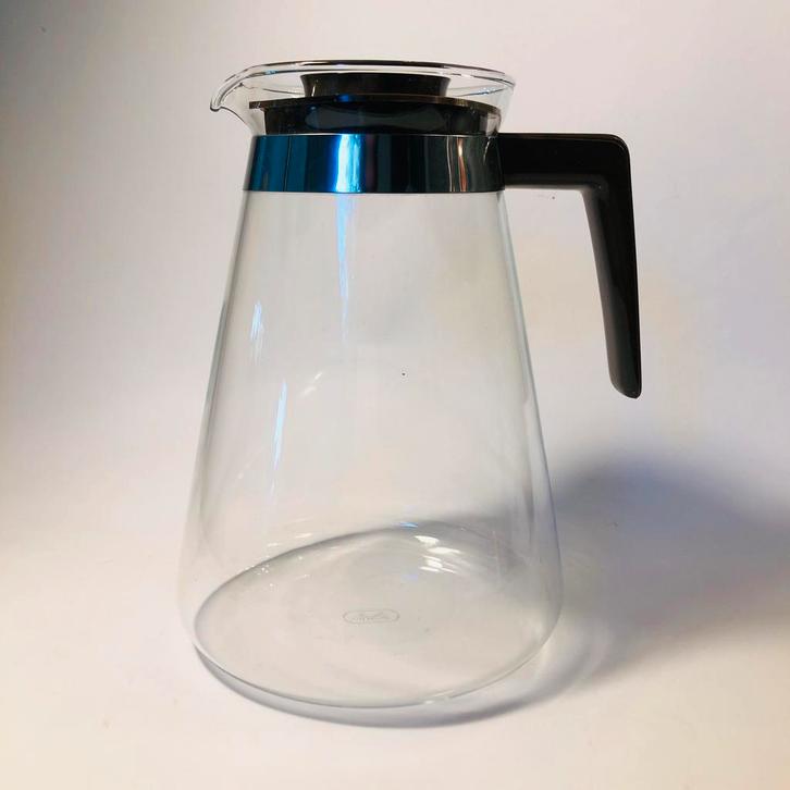 Nieuwe Melitta theekan, glaskan, koffiekan met bruine dop, Huis en Inrichting, Keuken | Servies, Nieuw, Glas of Glazen, Overige stijlen