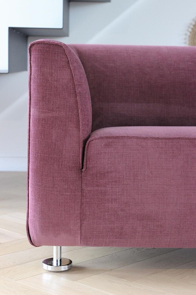 Gelderland 4800 2,5-zits paars, Huis en Inrichting, Banken | Bankstellen, Zo goed als nieuw, Rechte bank, Driepersoons, 150 tot 200 cm