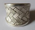 Koopje! Sterling zilveren geweven ring (no 17) incl verzende, Verzenden, Zo goed als nieuw, 17 tot 18, Dame