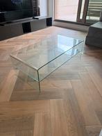 Glas salon tafel, Ophalen, 100 tot 150 cm, 50 tot 100 cm, Minder dan 50 cm