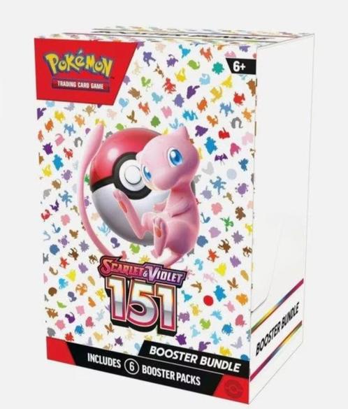 Pokémon Scarlet & Violet 151 6-Booster Bundle, Hobby en Vrije tijd, Verzamelkaartspellen | Pokémon, Nieuw, Booster, Foil, Ophalen of Verzenden