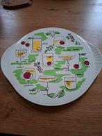 Vintage Serveerschaal - Ebel Keramik, Gebruikt, Porselein of Keramiek, Schaal, Rond