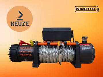 Elektrische Lier Winchtech 12v en 24v | 6100kg | Op voorraad beschikbaar voor biedingen