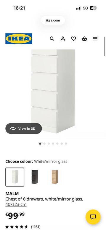 Ikea malm ladekast - afbeelding 3