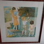 engelse prent b. midderigh bokhorst, paard/kinderen, Antiek en Kunst, Ophalen of Verzenden