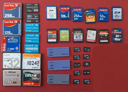 Geheugenkaart Micro SD Flash Card Sony Memory Stick Pro, Audio, Tv en Foto, Fotografie | Geheugenkaarten, Gebruikt, Compact Flash (CF)