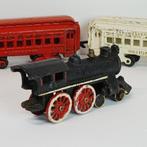 Antieke, jaren 20,amerikaanse hubley gietijzeren treinstel., Antiek en Kunst, Antiek | Speelgoed, Ophalen of Verzenden