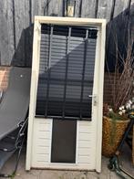 Buitendeur met slot hout, Doe-het-zelf en Verbouw, Deuren en Horren, Ophalen of Verzenden, Zo goed als nieuw, Buitendeur, 200 tot 215 cm