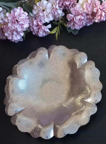 Apart brocant schaaltje voor koekjes of bonbons, zilverkleur beschikbaar voor biedingen