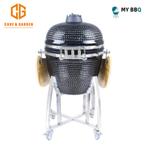 Kamado BBQ 23,5 inch + gratis afdekhoes en heat deflector, Tuin en Terras, Houtskoolbarbecues, Nieuw, Kamado bbq, Ophalen of Verzenden