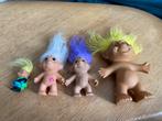 Trollen, Trolls 4 geel, paars en wit haar, Verzamelen, Poppetjes en Figuurtjes, Ophalen of Verzenden, Zo goed als nieuw