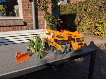 Bruder speelgoed hijskraan, schuif en hark beschikbaar voor biedingen