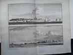 7-10 / Arnemuiden en Meliskerke in Walcheren gravure 1754, Antiek en Kunst, Ophalen of Verzenden