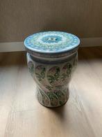 Chinese gardenstool kruk handwerk bloemen steen, Antiek en Kunst, Ophalen