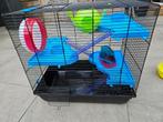 hamsterkooi, reiskooi en wat toebehoren, Dieren en Toebehoren, Kooi, Gebruikt, Minder dan 75 cm, Hamster