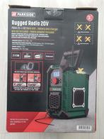 Parkside 20v/12v accu bouw radio DAB / DAB+ / FM, Audio, Tv en Foto, Radio's, Ophalen, Nieuw, Bouwradio