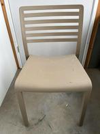 Stoel taupe, Ophalen of Verzenden, Zo goed als nieuw, Kunststof