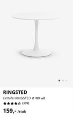 Ronde witte eettafel(s), Huis en Inrichting, Tafels | Eettafels, Ophalen, Rond, Zo goed als nieuw, 100 tot 150 cm