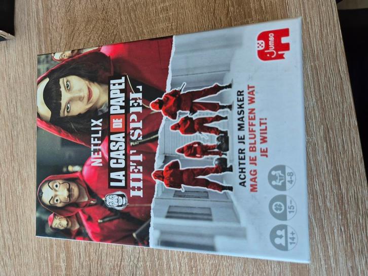 La Casa de Papel – Het Spel, Hobby en Vrije tijd, Gezelschapsspellen | Kaartspellen, Zo goed als nieuw, Ophalen of Verzenden