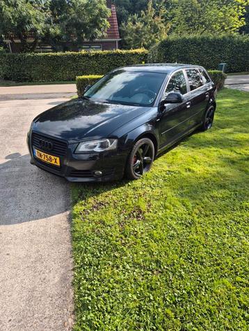Audi A3 2.0 TDI Sportback 103KW AUT 2008 Zwart beschikbaar voor biedingen