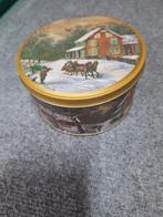 Vintage Decoratieve Koektrommeltje, Ophalen of Verzenden, Zo goed als nieuw